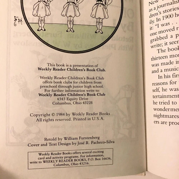Vintage 1984 The Wizard  Of Oz Retold by William Furstenberg Weekly Reader - Picture 8 of 15